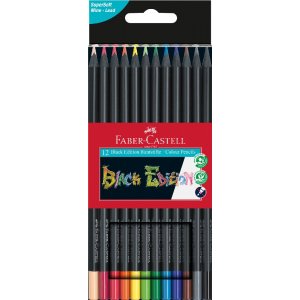 Crayons de couleur Black Edition - 12 couleurs Crayons de couleur Black Edition - 12 couleurs