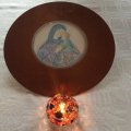 Image client Mèche plate cirée 3x12 / 8 cm - paquet de 10. avec support