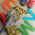 Image client Lettres en bois non traité 80x5 mm - A