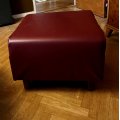 Image client Tissu d'ameublement Vinyle / Simili cuir Bordeaux - 140 cm