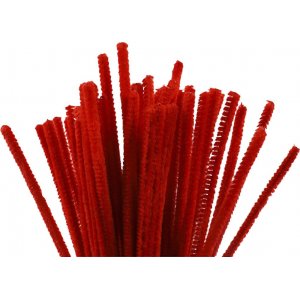 Cure-pipe - 6 mm - Rouge - 50 pcs Cure-pipe - 6 mm - Rouge - 50 pcs