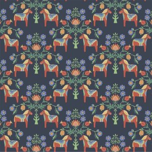 Tissu pour rideaux Risa marine Tissu pour rideaux Risa marine