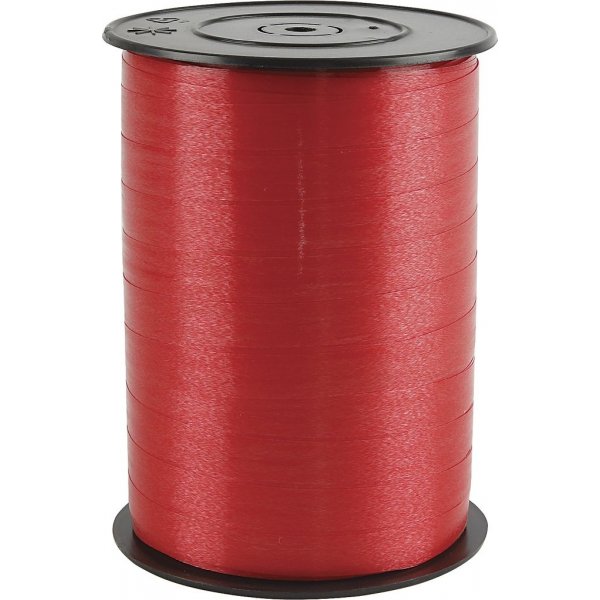 Cordon cadeau - rouge - brillant - 250 m
