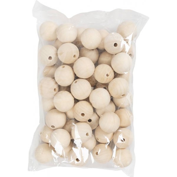 Perles en bois - Ø35 mm - 50 pcs Perles en bois - Ø35 mm - 50 pcs