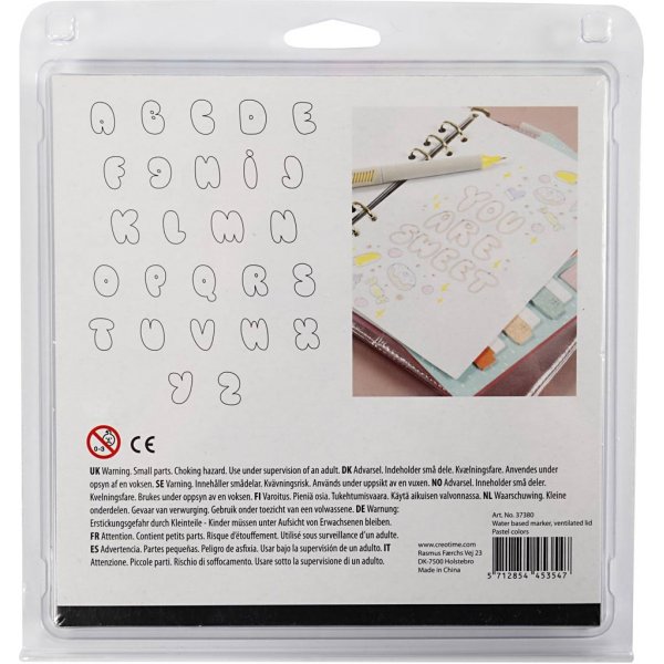 Marqueurs de croquis - couleurs pastel - 12 pcs