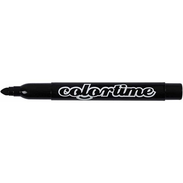 Crayons Colortime - noirs - 5 mm - 12 pcs