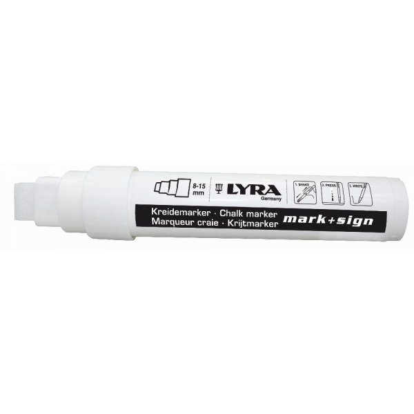 Stylo craie 8-15 mm - Blanc