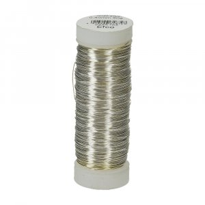 Fil de cuivre 0,40 mm - argenté 50 g = 45 m Fil de cuivre 0,40 mm - argenté 50 g = 45 m