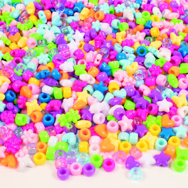 Perles en plastique 1200 pcs