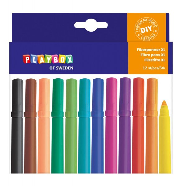Stylo fibre 12 pices d\\\'paisseur