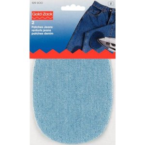 Patchs Team Jeans (à repasser) bleu clair 2 pcs Patchs Team Jeans (à repasser) bleu clair 2 pcs