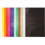 Papier glac - couleurs mlanges - 50 feuilles