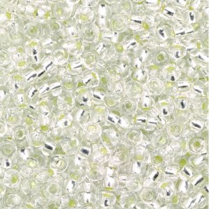 Perles rocaille doublées argent - argent Perles rocaille doublées argent - argent