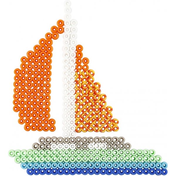 Assiettes perles - voiture - avion - bateau - tracteur - bus et vlo - 6 pcs