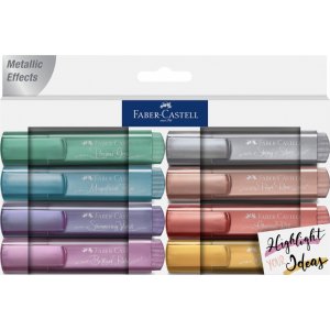 Stylo surligneur - Faber-Castell - Métallisé CS - 8 pcs Stylo surligneur - Faber-Castell - Métallisé CS - 8 pcs