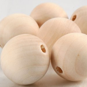 Perles en bois - Ø25 mm - 8 pcs Perles en bois - Ø25 mm - 8 pcs
