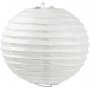 Lampe en papier - Blanc - Ronde - 35 cm