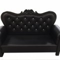 Image client Simili cuir nappa Noir - 140 cm