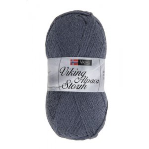 Fil Viking Alpaca Storm 50g - Bleu gris (527) Fil Viking Alpaca Storm 50g - Bleu gris (527)