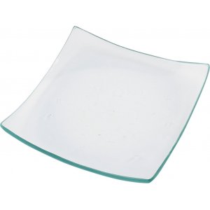 Plat en verre - 11,5 x 11,5 cm - 12 pcs Plat en verre - 11,5 x 11,5 cm - 12 pcs