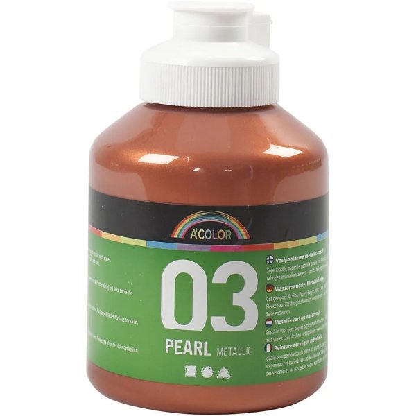 Peinture scolaire Acrylique - Métallisé - cuivre métallisé - métallisé - 500 ml Peinture scolaire Acrylique - Métallisé - cuivre métallisé - métallisé - 500 ml