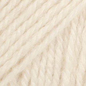 Fil DROPS Flora Uni Color - 50g - Naturel (01) Fil DROPS Flora Uni Color - 50g - Naturel (01)