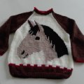 Image client Patron tricot - Pull tête de cheval