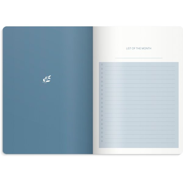 Agenda hebdomadaire non dat - Bleu