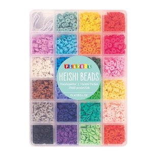 Perles Heishi dans une bo�te de rangement - 3500 pi�ces