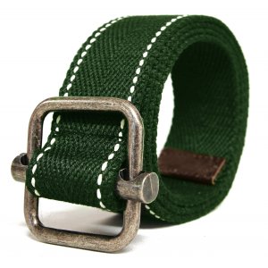 Ceinture textile - Verte - 85 cm