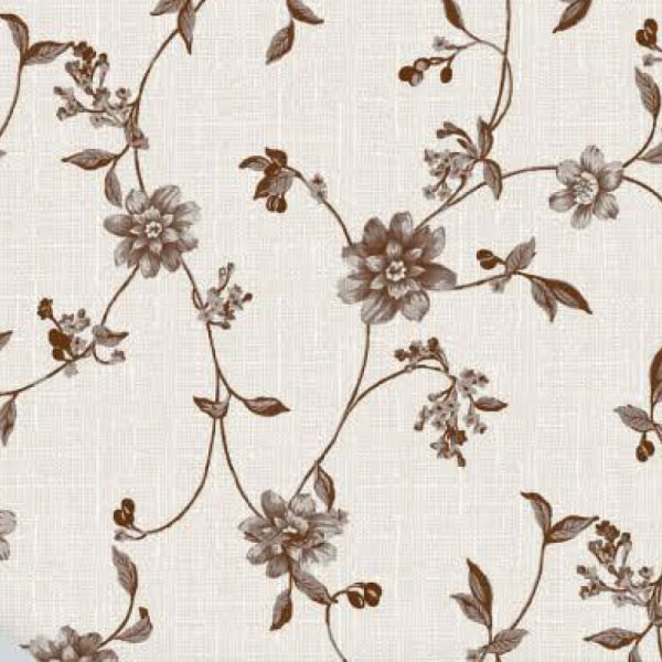 Fleur en toile cirée - Marron Fleur en toile cirée - Marron