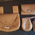 Image client Morceaux de cuir 1 kg - Marron