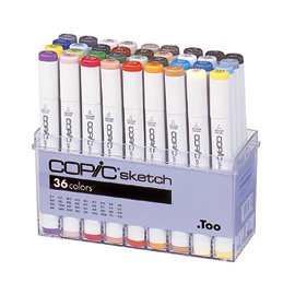Coffret Copic Sketch - 36 stylos - Couleurs de base Coffret Copic Sketch - 36 stylos - Couleurs de base