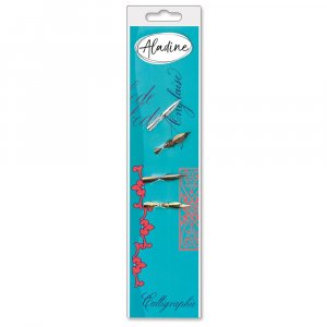 Plumes de calligraphie acier anglais - 4 pièces Plumes de calligraphie acier anglais - 4 pièces