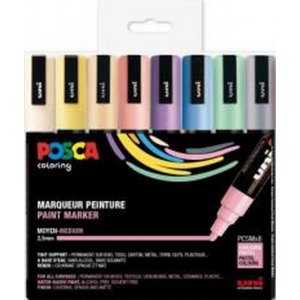 Poscaset PC-5M Couleurs pastel - 8 Crayons Poscaset PC-5M Couleurs pastel - 8 Crayons
