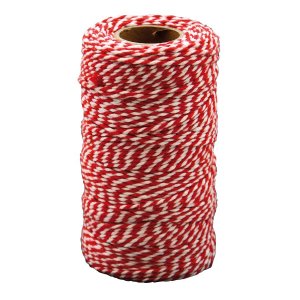 Cordon en coton 100 mx 2 mm, rouge Cordon en coton 100 mx 2 mm, rouge