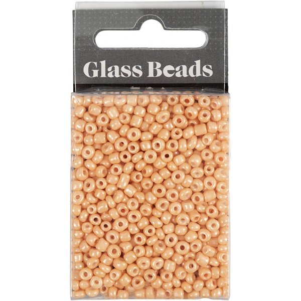 Perles de rocaille - pche - 25 g