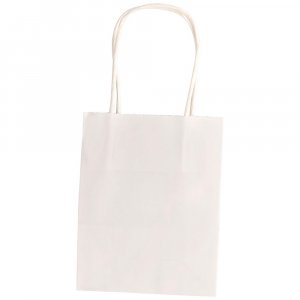 Sac en papier 12x5,5x15 cm - Blanc Sac en papier 12x5,5x15 cm - Blanc