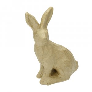 Figurine PappArt - Lapin Assis Figurine PappArt - Lapin Assis