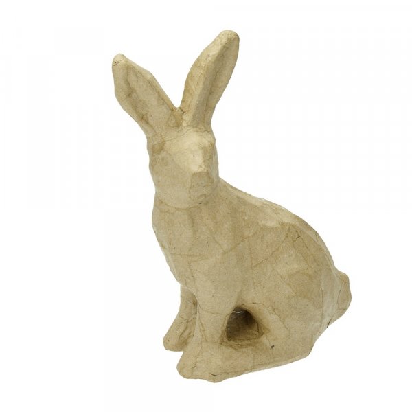 Figurine PappArt - Lapin Assis