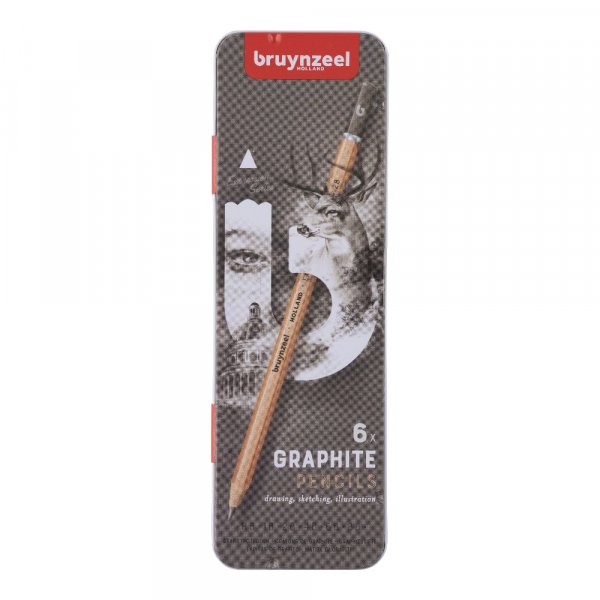 Crayons graphite bruynzeel - 6 crayons