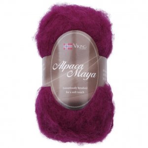 Fil Viking Alpaga Maya 50g - Ceris (761) Fil Viking Alpaga Maya 50g - Ceris (761)