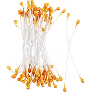Pistil pour Fleurs - Orangemétallique - 100 pcs Pistil pour Fleurs - Orangemétallique - 100 pcs