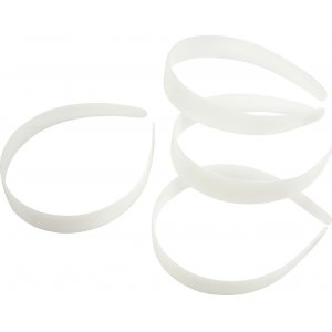 Diadème - 25 mm - blanc - 5 pcs Diadème - 25 mm - blanc - 5 pcs