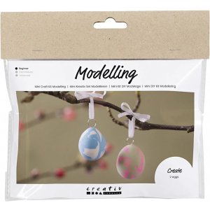 Mini Kit DIY Modelage, Oeufs Marbrés Mini Kit DIY Modelage, Oeufs Marbrés