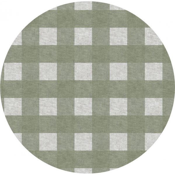 Toile cirée PVC Rond Carré grand - Vert
