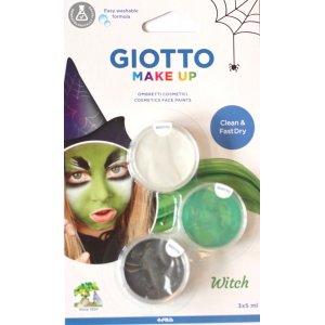 Peinture pour le visage Giotto 3x5 ml - Sorcière Peinture pour le visage Giotto 3x5 ml - Sorcière