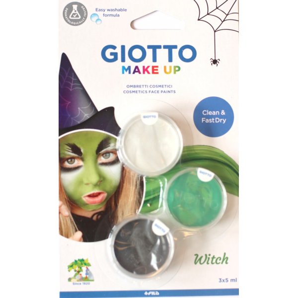 Peinture pour le visage Giotto 3x5 ml - Sorcire
