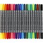 Marqueurs textiles - couleurs standards - 20 pcs