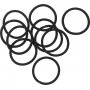 lastique  cheveux - noir - 10 pcs